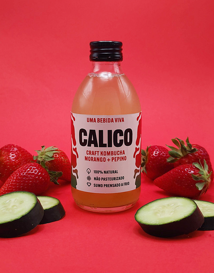 Kombucha de Morango e Pepino